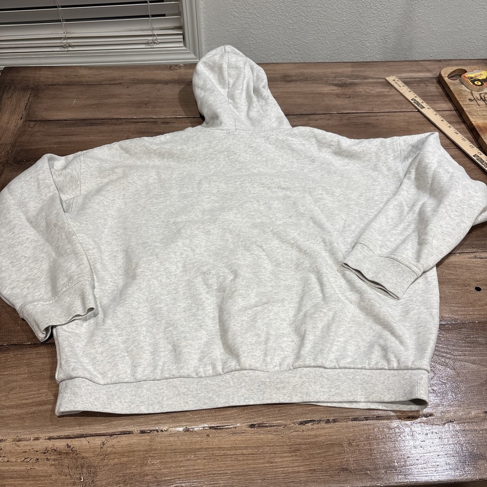 Rip Curl Gray Hoodie Live The Search Size M Embroidered Heavy - Picture 7 of 7